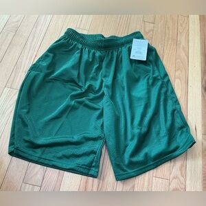 Russell Men's Dark Green Athletic Shorts